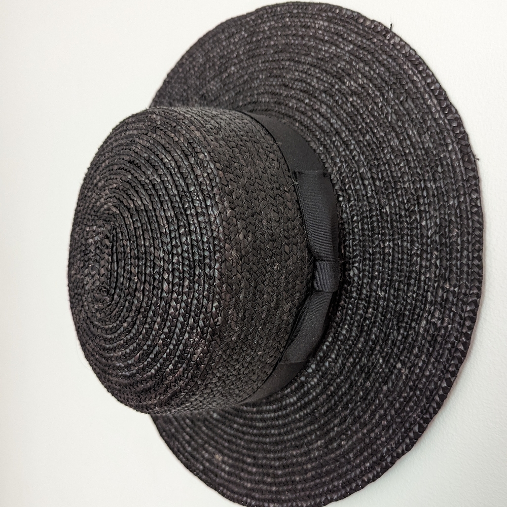 Lack of Color Spencer Boater in Black, size medium